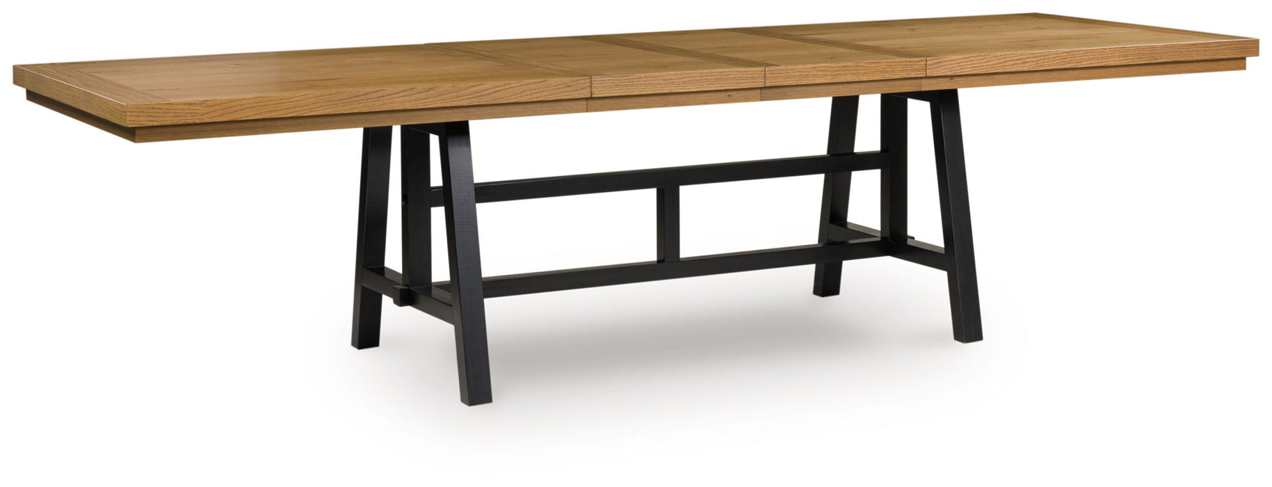 Galliden - Rectangular Dining Room Extension Table - Black / Brown – Dining Tables with Extensions by Signature Design by Ashley® at Furniture Wholesale Plus , Nashville furniture store
