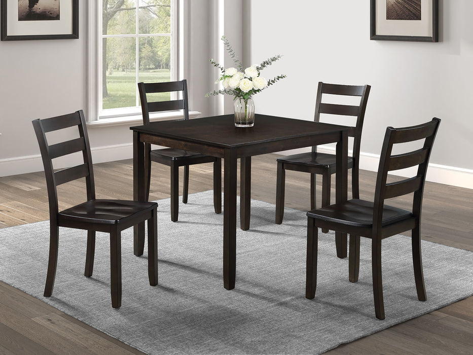 Durham - 5 Piece Dining Set - Espresso – 5 Piece Dining Room Sets by Crown Mark at Furniture Wholesale Plus , Nashville furniture store