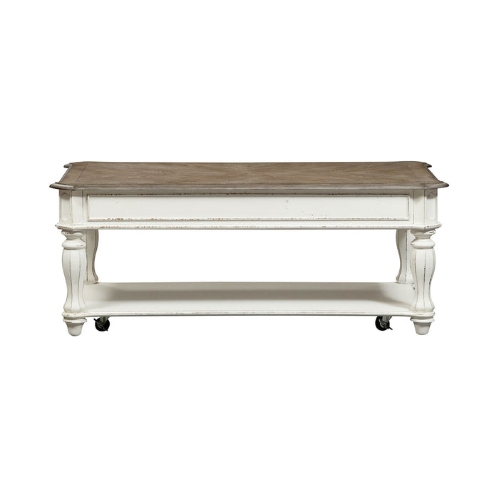 Magnolia Manor - Lift Top Cocktail Table - Antique White – Cocktail Tables by Liberty Furniture at Furniture Wholesale Plus , Nashville furniture store