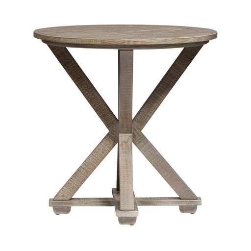 Parkland Falls - Round End Table - Weathered Taupe – End Tables by Liberty Furniture at Furniture Wholesale Plus , Nashville furniture store