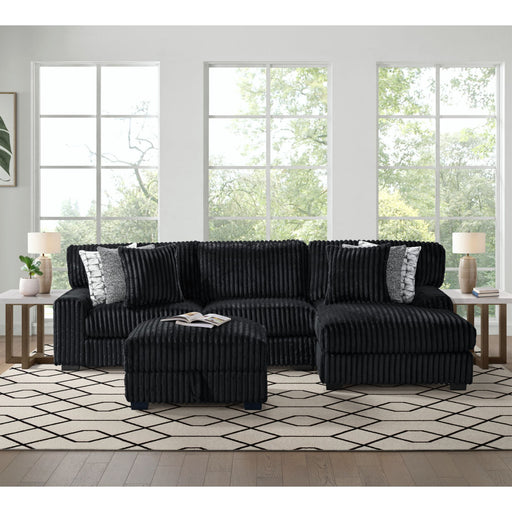 Nightfall - Storage Ottoman - Grand Cord Black – Storage Ottomans by Elements International at Furniture Wholesale Plus , Nashville furniture store