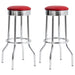 Theodore Upholstered Top Bar Stools Red and Chrome (Set of 2) - Premium Barstool from Coaster Z2 Standard - Just $86! Shop now at Furniture Wholesale Plus  We are the best furniture store in Nashville, Hendersonville, Goodlettsville, Madison, Antioch, Mount Juliet, Lebanon, Gallatin, Springfield, Murfreesboro, Franklin, Brentwood