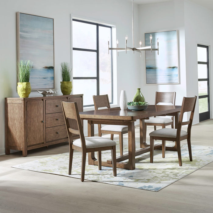 Harmony - Trestle Table Set – 5 Piece Dining Room Sets by Liberty Furniture at Furniture Wholesale Plus , Nashville furniture store
