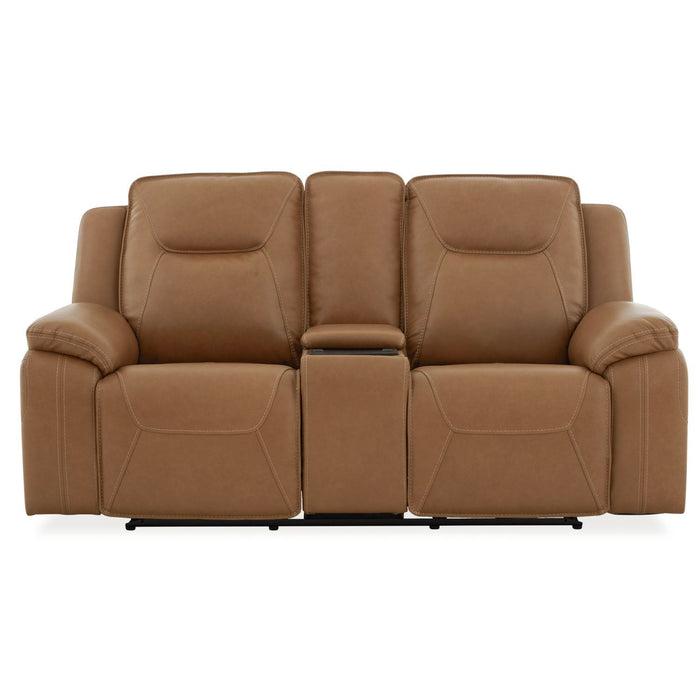 Callihan - Loveseat With Console P3 & ZW - York Butternut – Reclining Loveseats by Liberty Furniture at Furniture Wholesale Plus , Nashville furniture store