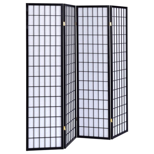 Roberto - 4-Panel Room Divider Folding Shoji Screen - Premium Room Dividers from CoasterEveryday - Just $149! Shop now at Furniture Wholesale Plus  We are the best furniture store in Nashville, Hendersonville, Goodlettsville, Madison, Antioch, Mount Juliet, Lebanon, Gallatin, Springfield, Murfreesboro, Franklin, Brentwood