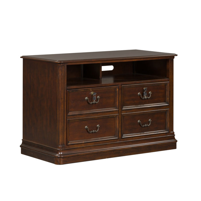 Brayton Manor - Jr Executive Media Lateral File - Cognac – Filing Cabinets by Liberty Furniture at Furniture Wholesale Plus , Nashville furniture store