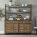 Carolina Park - Server & Hutch - Amber Brown – Hutches & Buffets by Liberty Furniture at Furniture Wholesale Plus , Nashville furniture store