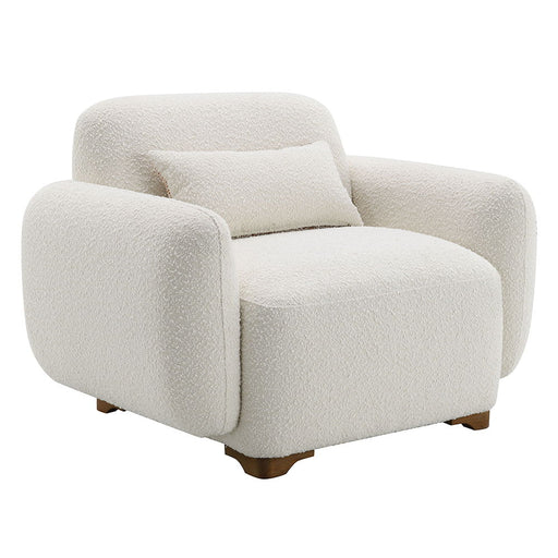 Darius - Chair With Pillow - Beige Boucle - Premium Arm Chairs from ACME - Just $899! Shop now at Furniture Wholesale Plus  We are the best furniture store in Nashville, Hendersonville, Goodlettsville, Madison, Antioch, Mount Juliet, Lebanon, Gallatin, Springfield, Murfreesboro, Franklin, Brentwood