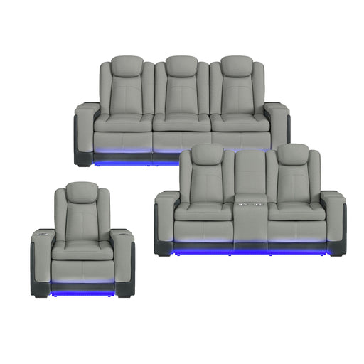 Lantana - Living Room Set - Charcoal – 3 Piece Living Room Sets by Elements International at Furniture Wholesale Plus , Nashville furniture store