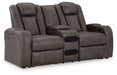 Fyne-dyme - Power Reclining Loveseat With Console/Adj Hdrst – Reclining Loveseats by Signature Design by Ashley® at Furniture Wholesale Plus , Nashville furniture store