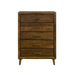 Malibu - 5-Drawer Chest - Walnut – Accent Chests by Elements International at Furniture Wholesale Plus , Nashville furniture store