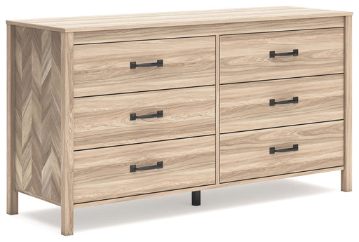 Battelle - Six Drawer Dresser - Tan – Dressers by Signature Design by Ashley® at Furniture Wholesale Plus , Nashville furniture store