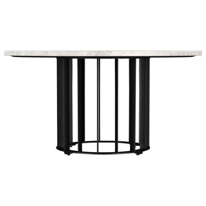 Haven - Round Genuine White Marble Top Table – End Tables by Coaster Fine Furniture at Furniture Wholesale Plus , Nashville furniture store