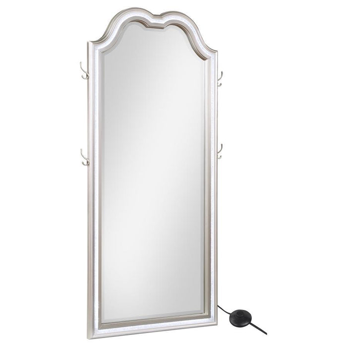 Evangeline - Full Length LED Light Floor Mirror - Silver Oak – Floor Mirrors by Coaster Fine Furniture at Furniture Wholesale Plus , Nashville furniture store
