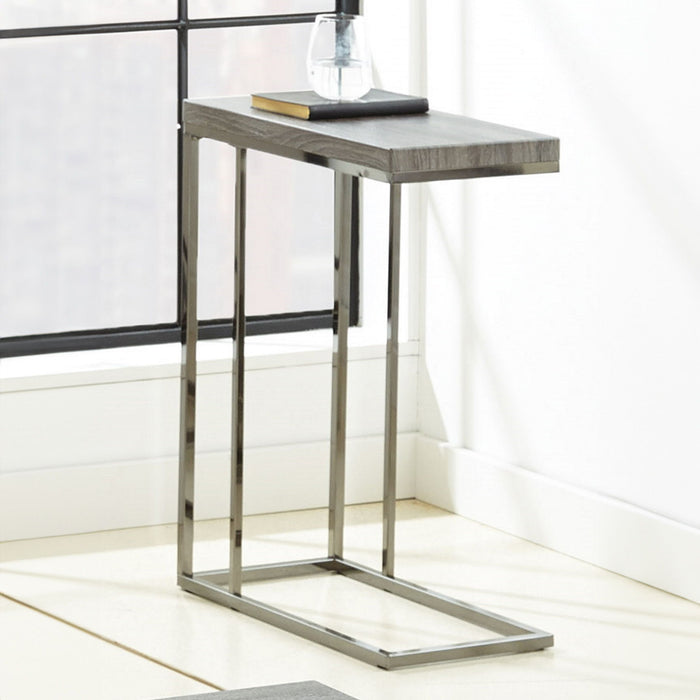 Lucia - Chairside End Table - Gray Top – Chair Side Tables by Steve Silver Furniture at Furniture Wholesale Plus , Nashville furniture store