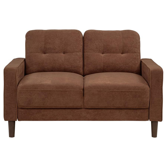 Bowen II - Upholstered Track Arm Loveseat – Stationary Loveseats by Coaster Fine Furniture at Furniture Wholesale Plus , Nashville furniture store