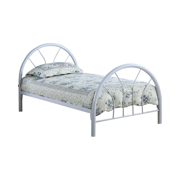 Marjorie Twin Platform Bed White - Premium Bed from Coaster Z2 Standard - Just $190! Shop now at Furniture Wholesale Plus  We are the best furniture store in Nashville, Hendersonville, Goodlettsville, Madison, Antioch, Mount Juliet, Lebanon, Gallatin, Springfield, Murfreesboro, Franklin, Brentwood