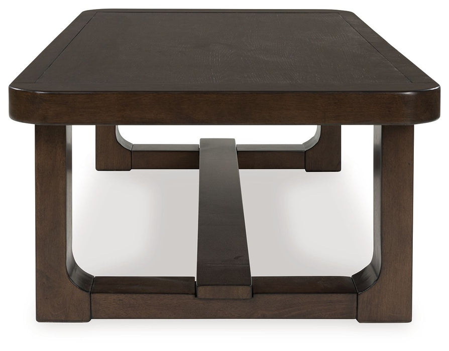 Breckington - Rectangular Cocktail Table - Dark Brown – Cocktail Tables by Signature Design by Ashley® at Furniture Wholesale Plus , Nashville furniture store