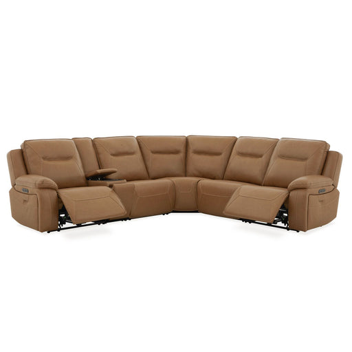 Callihan - 6 Piece Sectional - York Butternut – Reclining Sectionals by Liberty Furniture at Furniture Wholesale Plus , Nashville furniture store