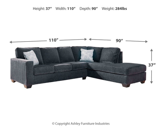 Altari - Right Arm Facing Corner Chaise With Sleeper 2 Pc Sectional - Slate – Sleeper Sectionals by Signature Design by Ashley® at Furniture Wholesale Plus , Nashville furniture store