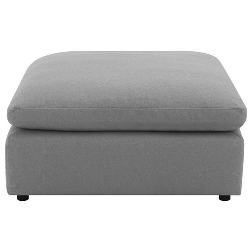 Raleigh - Boucle Upholstered Ottoman - Gray – Upholstered Ottomans by Coaster Fine Furniture at Furniture Wholesale Plus , Nashville furniture store