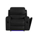 Euphora - P3 Power Glider Recliner With Heat Massage, Music, Ipad Holder With Wireless Charger, USB - Black – Glider Chairs by Elements International at Furniture Wholesale Plus , Nashville furniture store