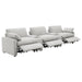 Collins - 5-Piece Power Reclining Home Theater Seating – Reclining Sectionals by Coaster Fine Furniture at Furniture Wholesale Plus , Nashville furniture store
