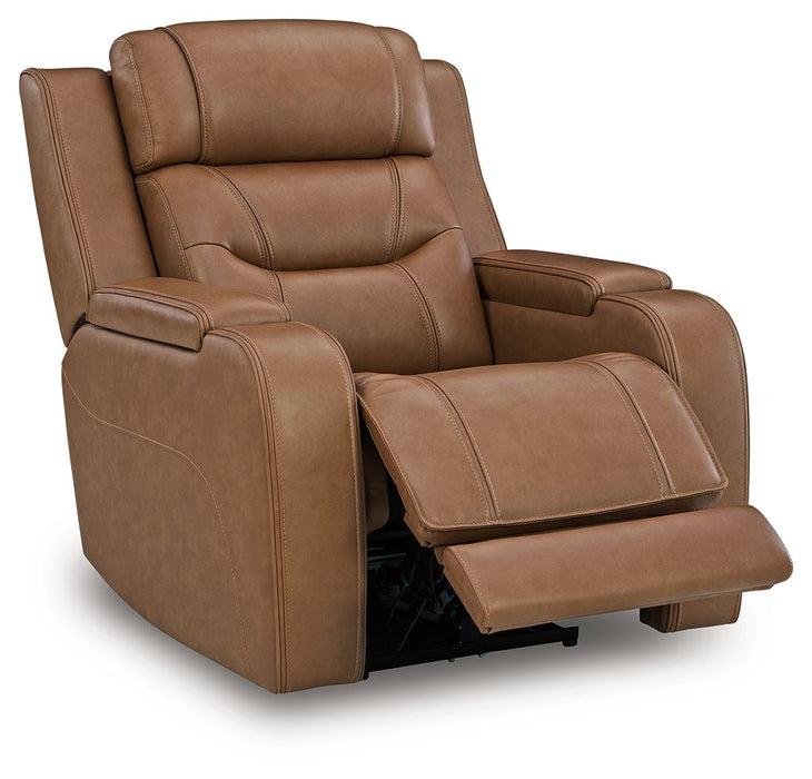 Knightington - 3 Pc. - Power Reclining Sofa, Loveseat And Recliner - Caramel – 3 Piece Living Room Sets by Signature Design by Ashley® at Furniture Wholesale Plus , Nashville furniture store