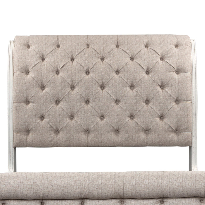 Magnolia Manor - Upholstered Sleigh Headboard – Upholstered Headboards by Liberty Furniture at Furniture Wholesale Plus , Nashville furniture store
