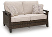 Monterey Point - Loveseat With Cushion - Dark Brown – Loveseats by Signature Design by Ashley® at Furniture Wholesale Plus , Nashville furniture store