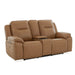 Callihan - Loveseat With Console P3 & ZW - York Butternut – Reclining Loveseats by Liberty Furniture at Furniture Wholesale Plus , Nashville furniture store