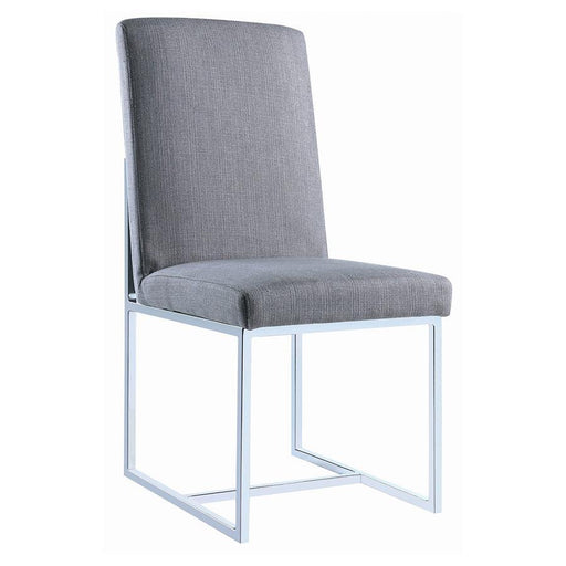 Mackinnon - Upholstered Dining Side Chair (Set of 2) - Gray - Premium Chair Sets from CoasterElevations - Just $509! Shop now at Furniture Wholesale Plus  We are the best furniture store in Nashville, Hendersonville, Goodlettsville, Madison, Antioch, Mount Juliet, Lebanon, Gallatin, Springfield, Murfreesboro, Franklin, Brentwood