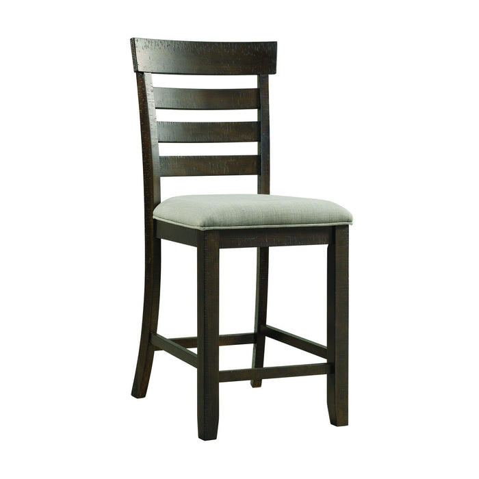 Colorado - Counter Side Chair With Cushion Seat (Set of 2) - Charcoal – Chair Sets by Elements International at Furniture Wholesale Plus , Nashville furniture store
