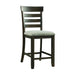 Colorado - Counter Side Chair With Cushion Seat (Set of 2) - Charcoal – Chair Sets by Elements International at Furniture Wholesale Plus , Nashville furniture store