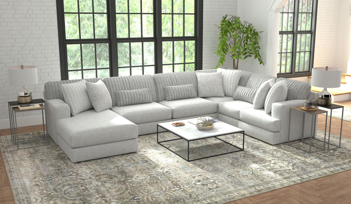 Logan - Upholstered Sectional With Comfort Coil Seating And Accent Pillows Included - Premium Stationary Sectionals from Jackson - Just $1849! Shop now at Furniture Wholesale Plus  We are the best furniture store in Nashville, Hendersonville, Goodlettsville, Madison, Antioch, Mount Juliet, Lebanon, Gallatin, Springfield, Murfreesboro, Franklin, Brentwood