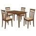 Robles - 5 Piece Rectangular Dining Table Set - Chestnut - Premium 5 Piece Dining Room Sets from CoasterEveryday - Just $479! Shop now at Furniture Wholesale Plus  We are the best furniture store in Nashville, Hendersonville, Goodlettsville, Madison, Antioch, Mount Juliet, Lebanon, Gallatin, Springfield, Murfreesboro, Franklin, Brentwood