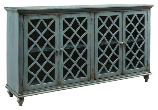 Mirimyn - Antique Teal - Accent Cabinet - Vintage Finish - Premium Accent Cabinets from Signature Design by Ashley® - Just $628! Shop now at Furniture Wholesale Plus  We are the best furniture store in Nashville, Hendersonville, Goodlettsville, Madison, Antioch, Mount Juliet, Lebanon, Gallatin, Springfield, Murfreesboro, Franklin, Brentwood