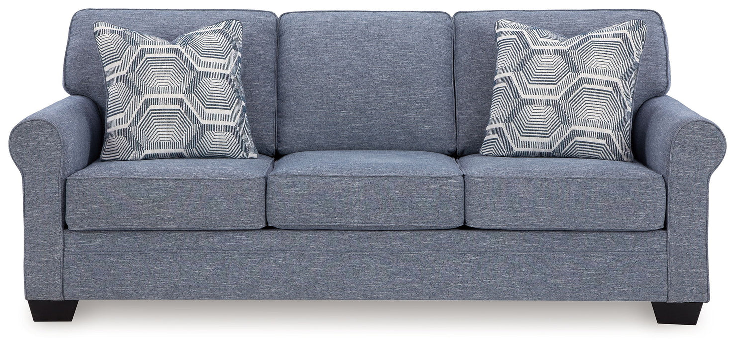 Carissa Manor - Queen Sofa Sleeper - Denim – Sleeper Sofas by Benchcraft® at Furniture Wholesale Plus , Nashville furniture store