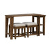 Carolina Park - 3 Piece Console Set - Amber Brown – 3 Piece Living Room Sets by Liberty Furniture at Furniture Wholesale Plus , Nashville furniture store