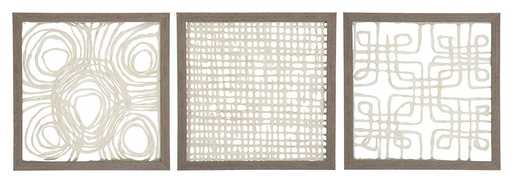 Odella - Wall Decor Set (Set of 3) - Cream / Taupe – Wall Decor by Signature Design by Ashley® at Furniture Wholesale Plus , Nashville furniture store