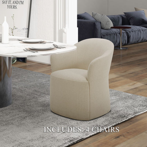 Accent Dining - Dining Chairs With Casters (Set of 4) – Chair Sets by Liberty Furniture at Furniture Wholesale Plus , Nashville furniture store