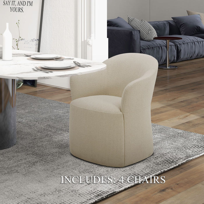 Accent Dining - Dining Chairs With Casters (Set of 4) – Chair Sets by Liberty Furniture at Furniture Wholesale Plus , Nashville furniture store