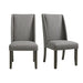 Everdeen - Side Chair With Gray Fabric and Nail Heads (Set of 2) - Charcoal – Chair Sets by Elements International at Furniture Wholesale Plus , Nashville furniture store