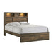 Bailey - Bookcase Panel Bed With Bluetooth – Panel Beds by Elements International at Furniture Wholesale Plus , Nashville furniture store