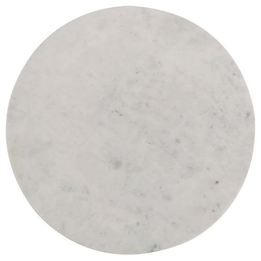 Astoria - Round Genuine Marble Side End Table - White – End Tables by Coaster Fine Furniture at Furniture Wholesale Plus , Nashville furniture store