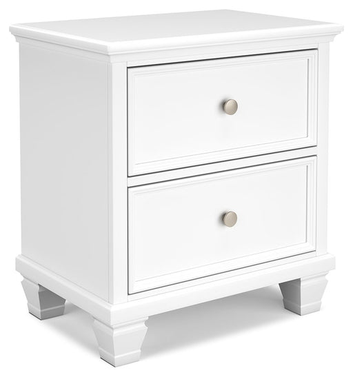 Fortman - White - Two Drawer Night Stand - Premium Accent Nightstands from Signature Design by Ashley® - Just $258! Shop now at Furniture Wholesale Plus  We are the best furniture store in Nashville, Hendersonville, Goodlettsville, Madison, Antioch, Mount Juliet, Lebanon, Gallatin, Springfield, Murfreesboro, Franklin, Brentwood