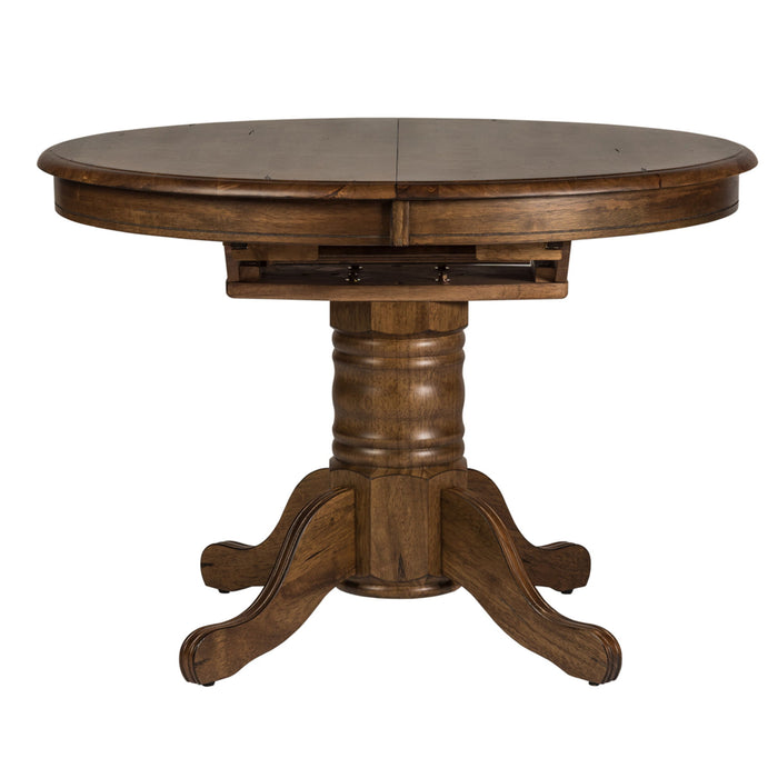 Carolina Crossing - Pedestal Table – Dining Tables by Liberty Furniture at Furniture Wholesale Plus , Nashville furniture store