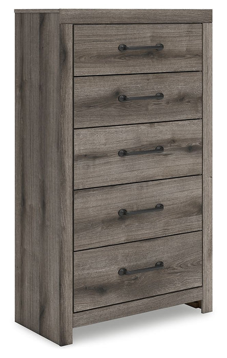 Graystorm - Five Drawer Chest - Brown Gray – Accent Chests by Signature Design by Ashley® at Furniture Wholesale Plus , Nashville furniture store
