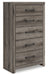 Graystorm - Five Drawer Chest - Brown Gray – Accent Chests by Signature Design by Ashley® at Furniture Wholesale Plus , Nashville furniture store