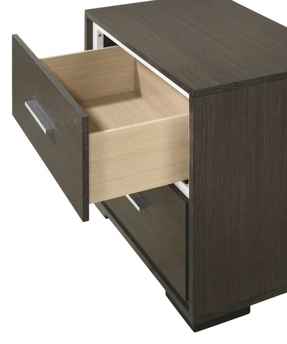 Sharpe - Nightstand - Dark Gray – Accent Nightstands by Crown Mark at Furniture Wholesale Plus , Nashville furniture store